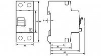 Proudový chránič DFS2 080-2/0,50-A S 2P, 80 A, 0.50 A DOEPKE 09157605