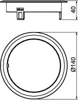 7405088 GES R2B 9011 Plné víko