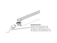 PŘÍVOD pro svítidla  LINEAR LED 60W 1,5m PANLUX PN09000049