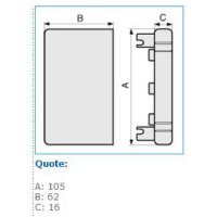 LAN 100x60 G 02253 LAN 100X60 G TERMINALE IBOCO B02253