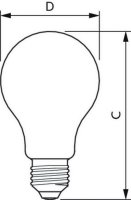 LED žárovka PHILIPS classic 150W A67 E27 CDL FR ND