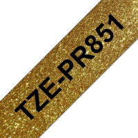 Páska BROTHER TZe-PR851 exklusivní, zlatá/černá, 24mm