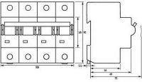 Jistič DMCB 2 C125-3N 3-pol. + N, C-charakt., 125 A, 15 kA DOEPKE 09915085