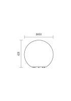 Venkovní svítidlo BALOO CD 45 CM E27 1X23W IP65 OPAL REDO 9968