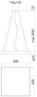 XPILL SQ. PANEL 60W 220-240V AC CCT(3/4/