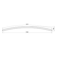 XFREE S CURVED 3000mm 30dgr SURF./SUSP.