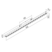 XNET LINEAR PROJECTOR 13.4W 48V DC CRI.9