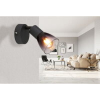 Nástěnné svítidlo SATELLA černá 1x25W E14 IP20 GLOBO 54312-1