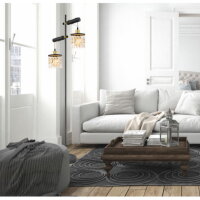 Stojací lampa COMMA mosaz 2xE27, max. 40W 230V GLOBO 15533S