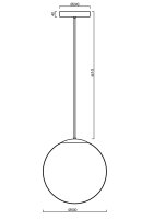 Závěsné svítidlo ISIS P4 PM HP 59W IP40 3K NZ3h PMMA mosaz OSMONT ISI60369