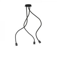 LOYD E27 III stropní černá 230V E27 3x28W RENDL R12935