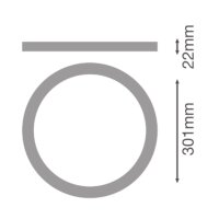 DOWNLIGHT UNIVERSAL RINGS RING D300 BK LEDVANCE 4099854541537