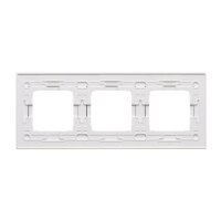 Rámeček 3 -násobný Simon 54 Nature, IP20/IP44, skleněný černá perla DRN3/68