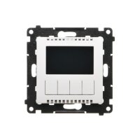 Termostat digitální programovatelný, s displejem (přístroj s krytem) bílá matná