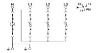 Svodič přepětí typu 2 VAL-MS 230/3+1/FM-UD PHOENIX CONTACT 2858959