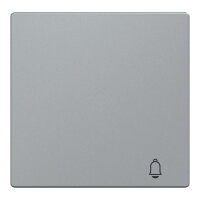 Klapka, Merten System M, se symbolem Zvonek, aluminium, matný plast MEG3305-0460