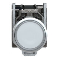 Schneider xB4BW3165 Ovládač stiskací prosvětlený,lícující,1 Z+1V,250V,bílý