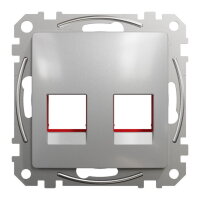Sedna D/E Kryt pro RJ45 KRONE UTP konektor, Aluminium SCHNEIDER SDD113441C