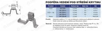 Podpěra vedení pod střešní krytinu PV 22fx h lak hnědá TREMIS V1019