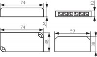 Elektronický napěťový transformátor s rozbočovačem DRIFT LED F 0-18W 18042