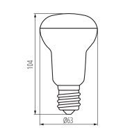 Světelný zdroj LED SIGO R63 LED E27-NW KANLUX 22738