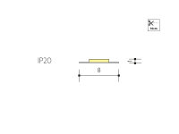 LED pásek WW 24V 6W 8mm IP20 3015 PANLUX PN13100001