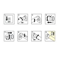 Skleněná led trubice T8 18W, 4000K, CRI80, 360° 2250lm