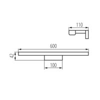 Kanlux 26684 ASTEN IP44 12W-NW-B Přisazené svítidlo LED