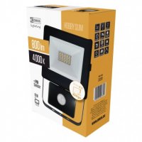LED reflektor HOBBY SLIM 10W 800LM NW PIR ZS2311 Emos neutrální bílá
