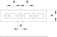 OBO 5055 I12 FS Montážní pás děrováno 12x1mm Ocel pásově zinkováno