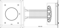 Krabice pro zkušební svorku, pro zateplovací systémy rozměr 185x145x90mm, šedá