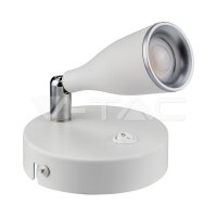 4.5W Led Wall Lamp 3000K White  With Swi