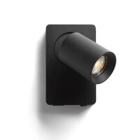 VOLTERA USB nástěnná černá 230V GU10 50W RENDL R13764