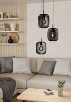 Závěsné svítidlo ROMAZZINA E27 černá 3X40W EGLO 900686