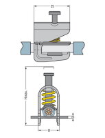 791-124 Svorka pro připojení stínění Prů