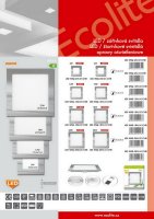 SMD panel 17x17cm, 12W, 2700K, IP20, 860lm,stříbrná ECOLITE LED-WSQ-12W/27/STR