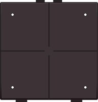 NHC 4násobný ovladač s LED + snímač teploty DARK BROWN COATED NIKO 124-52204
