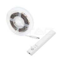 2.4W LED Strip 2835 Motion Sensor 1m. 2700K, VT-8082 V-TAC SKU2573
