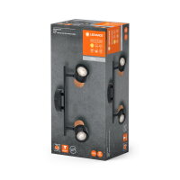 DECOR SPOT CORK 2X3.4W 927 GU10 BK LEDV