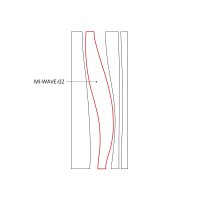 LED Svítidlo MI-WAVE-02, 94W, 3000K, bez trafa, 24VDC, IP20, stříbrná