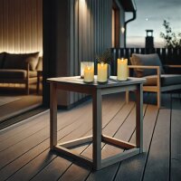Sada LED svíček z přírodního vosku, 3ks, AAA SOLIGHT 1V279