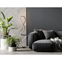 Stojací lampa SWIRL černá matná 36W 4000K GLOBO 67341SS