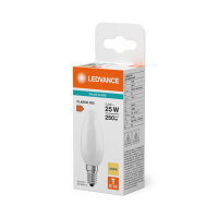 Světelný zdroj LED CLASSIC B V 2.5W 830 Frosted E14 LEDVANCE 4099854484155