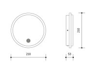 KRUH LED S 15W bílá PANLUX PN32300034