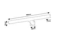 OLIRO chromová LED 6W IP44