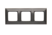 Rámeček 3-násobný Simon 54 Premium, IP20/IP44, antracit mat, metalizované DR3/48