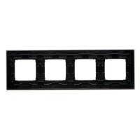 Rámeček 4-násobný Simon 54 Nature, IP20/IP44, kovový inox yang new DRN4/82