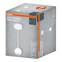 LED SPOT SPHERAL WHITE 1XGU10 PENDANT OSRAM 4099854588709