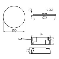 LED svítidlo AREL LED DO 6W-NW 29580 Kanlux