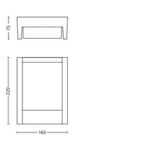 Nástěnné venkovní svítidlo Arbour 4000K antracit 1x6W IP44 PHILIPS 1646093P3